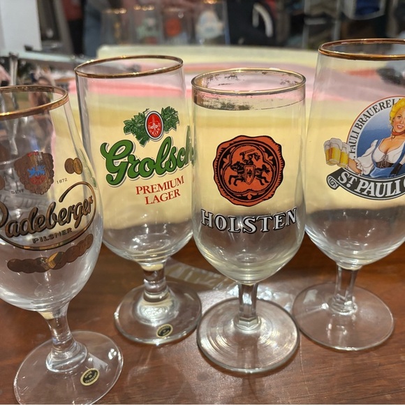 Vintage German beer glasses set of 4 - Picture 1 of 11